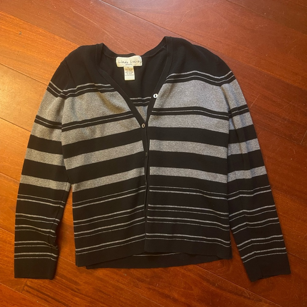 Vintage black and grey cardigan